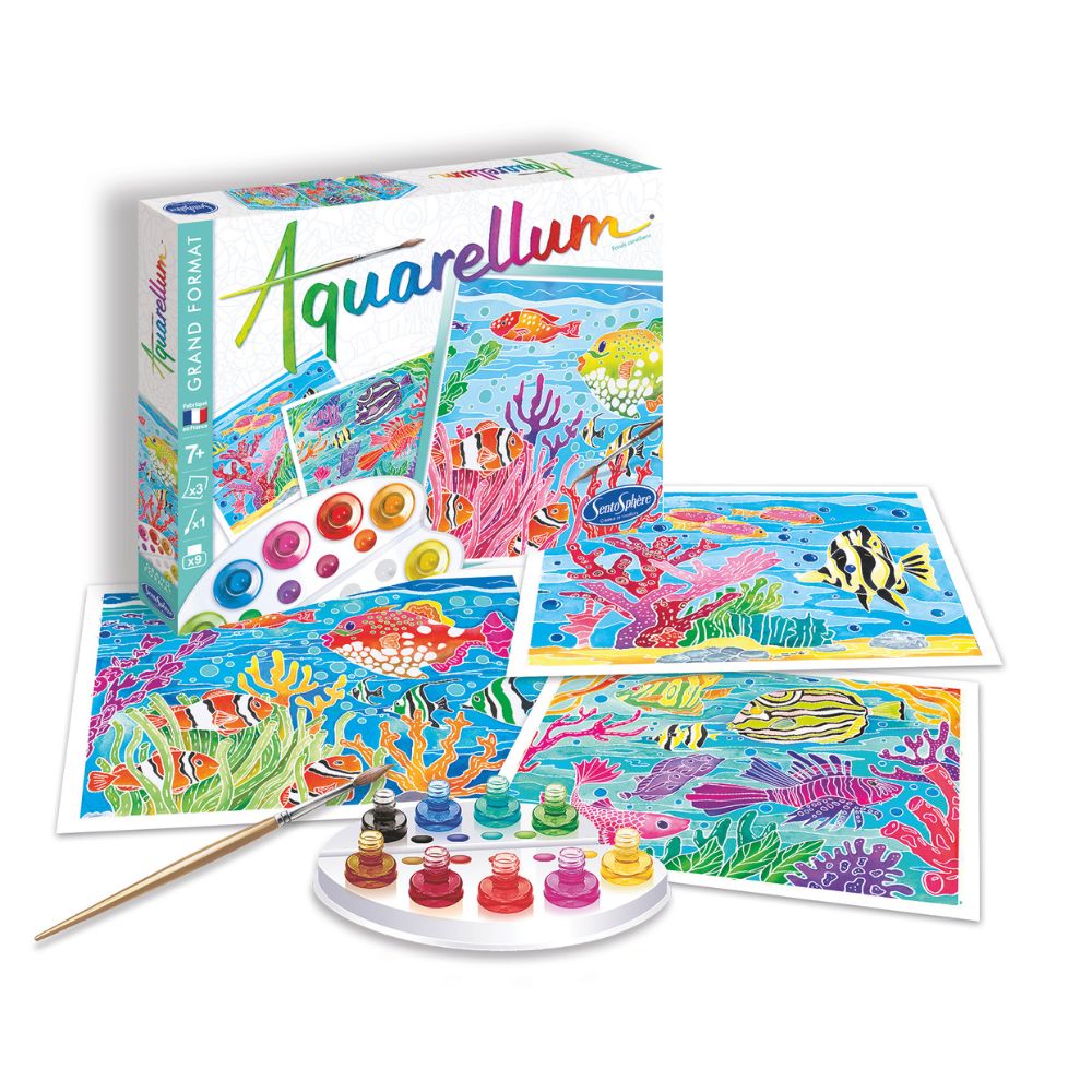 Aquarellum Coral Reef - Paint By Numbers For Kids