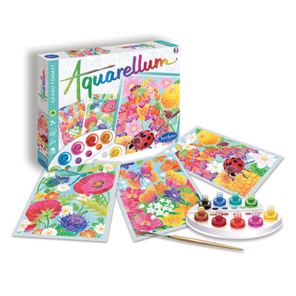 Aquarellum Painting Kit for Kids - In the Flowers