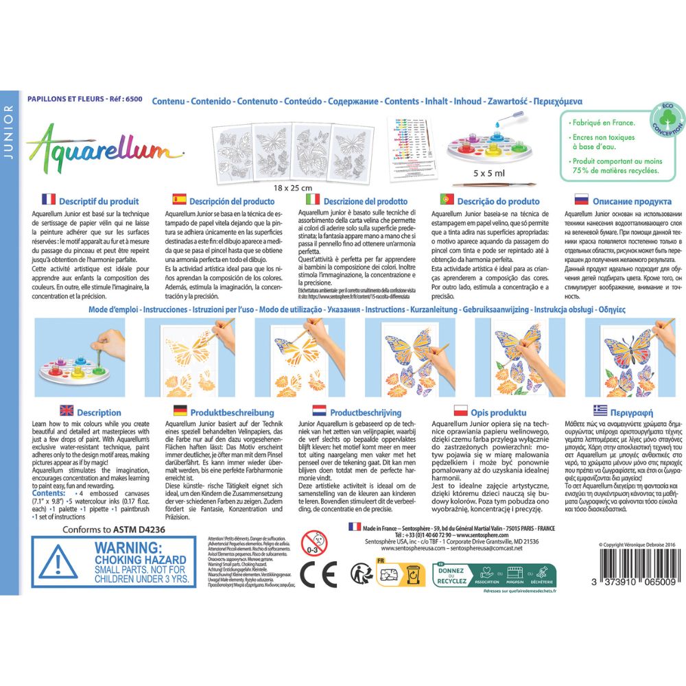 Magic Painting Kit - Aquarellum Butterflies and Flowers