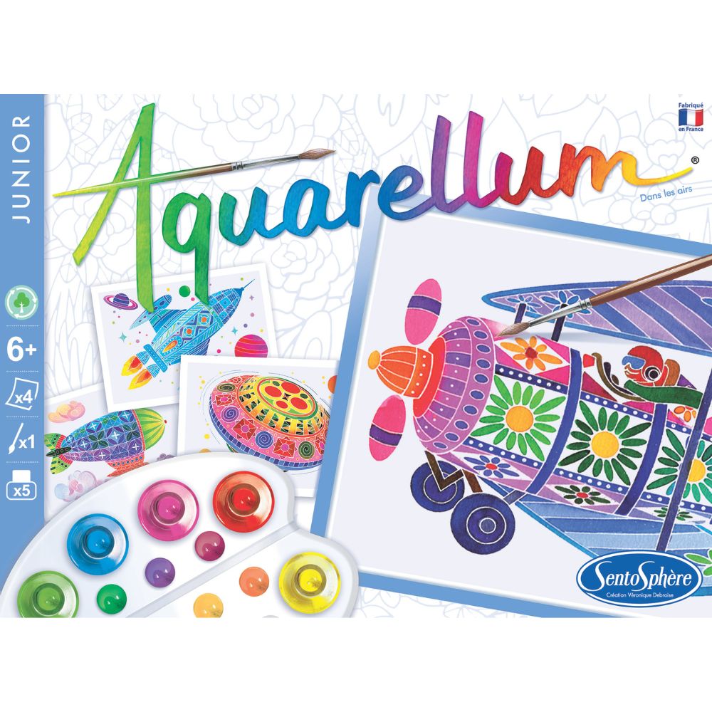 Aquarellum Junior In the Sky - Paint by Numbers for Kids