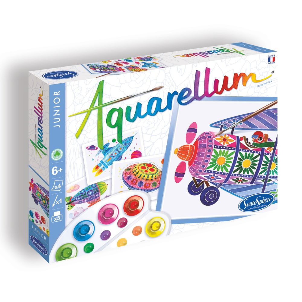 Aquarellum Junior In the Sky - Paint by Numbers for Kids