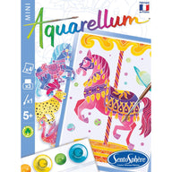 Aquarellum Mini Merry Go Round - Paint by Numbers for Kids