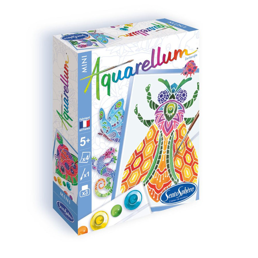 Aquarellum Mini Zentangle - Paint by Numbers for Kids