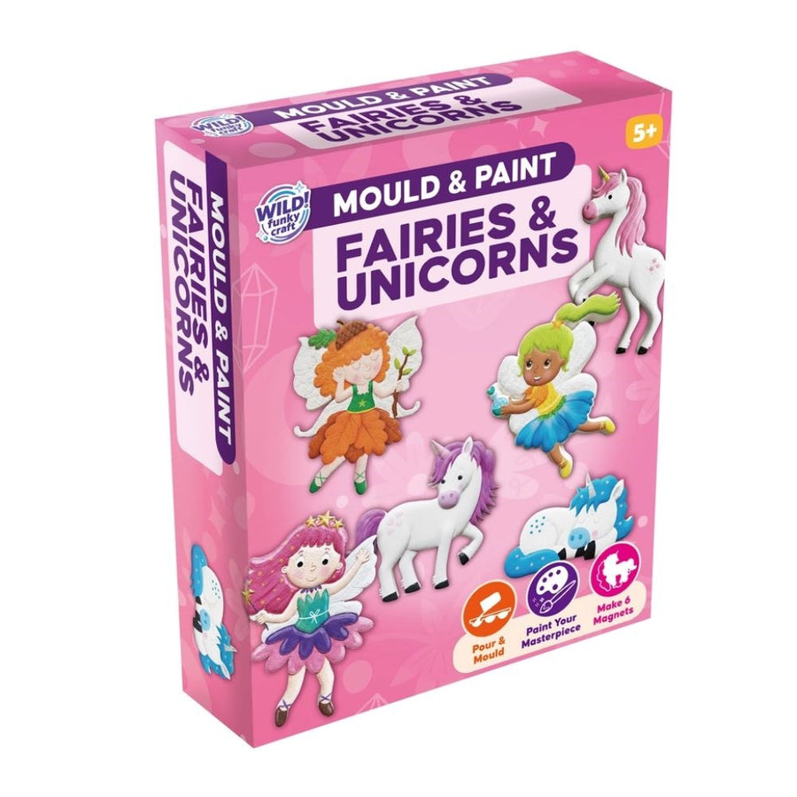 Mould & Paint Magnetic Fairies & Unicorns - Craft Kit for Creative Kids