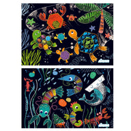 Avenir ocean life scratch art
