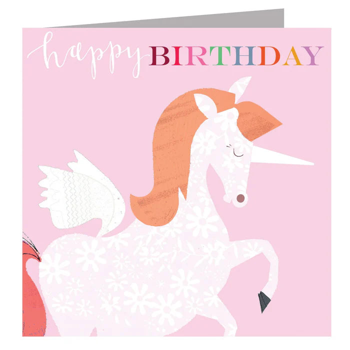 Unicorn Happy Birthday Card