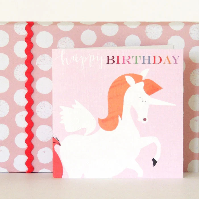 Unicorn Happy Birthday Card