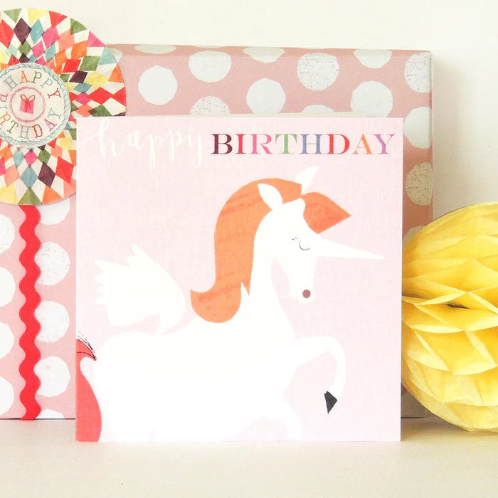 Unicorn Happy Birthday Card