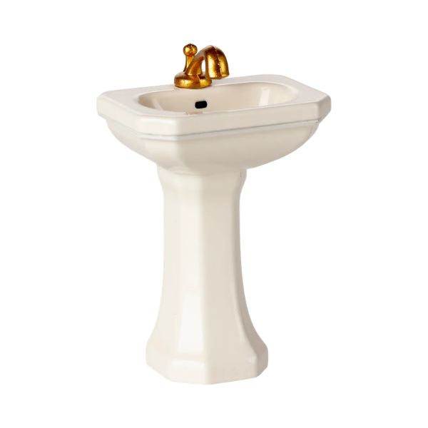 Maileg Bathroom sink, Mouse - Off white
