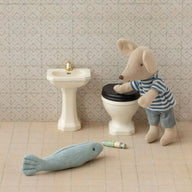 Maileg Bathroom sink, Mouse - Off white