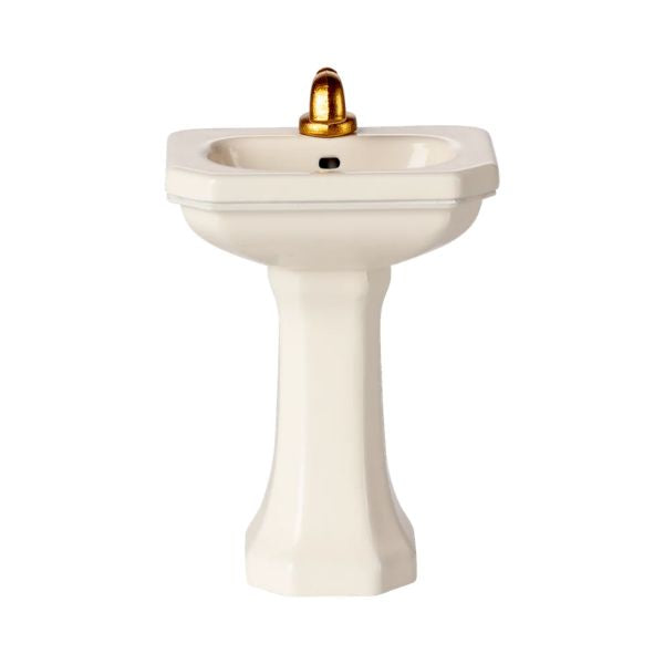 Maileg Bathroom sink, Mouse - Off white