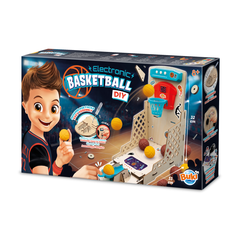 Make Your Own Retro Wooden Games - Electronic Basketball Hoop Game