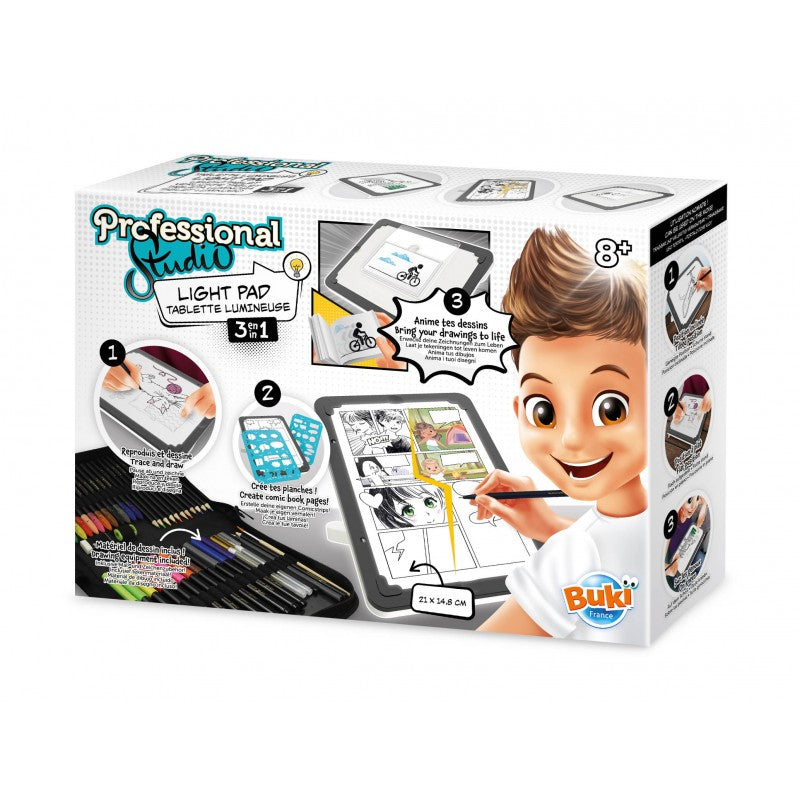 Buki Professional Studio - 3-in-1 Drawing Light Pad