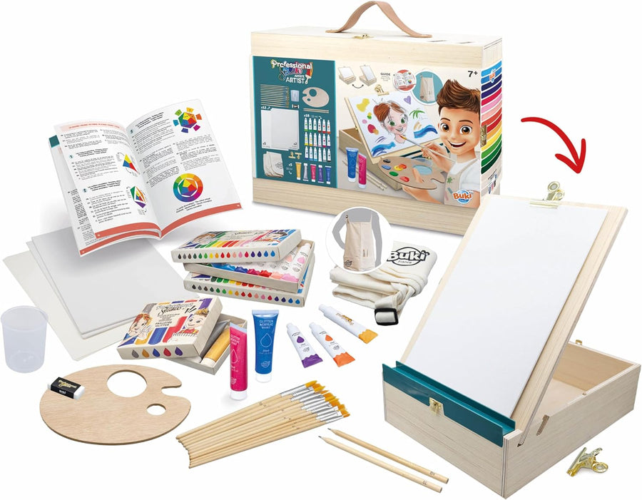 Kids Artist Workshop - Easel, Canvas & Supplies