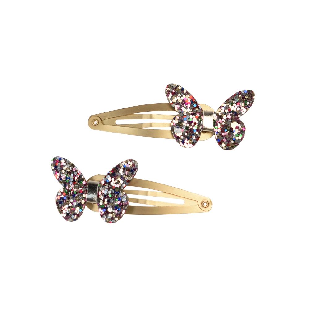 Rex London Fairies In The Garden Glitter Butterfly Hair Clips