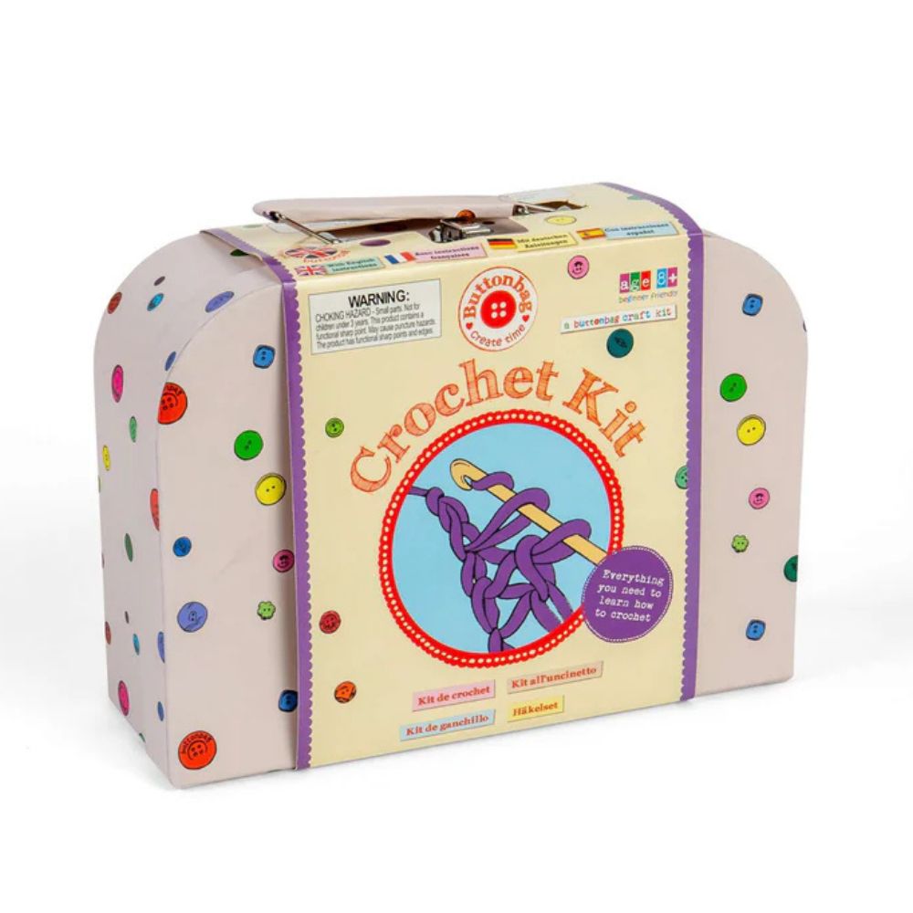 Buttonbag Buttonbag Crochet Kit | Learn to Crochet Craft Kit for Kids - Default ...