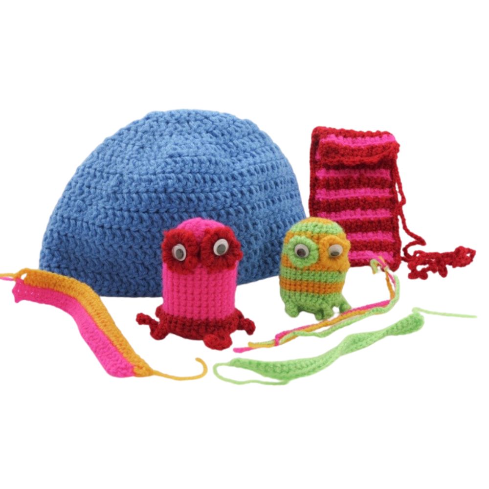 Buttonbag Knitting Kit for Children Kids Learn to Knit Sets
