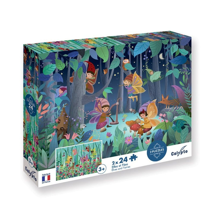 Calypto Puzzle 24 piece x 2 - Elves and Fairies