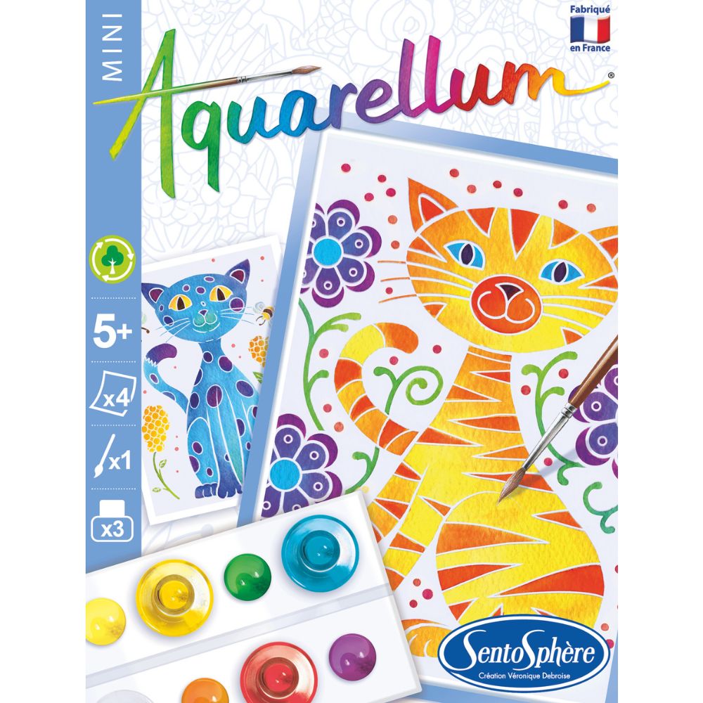 Aquarellum Paint by Numbers - Mini Cats