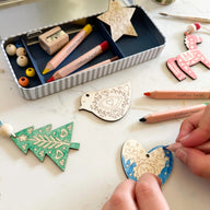 Cotton Twist Christmas Folk Art Decoration Kit