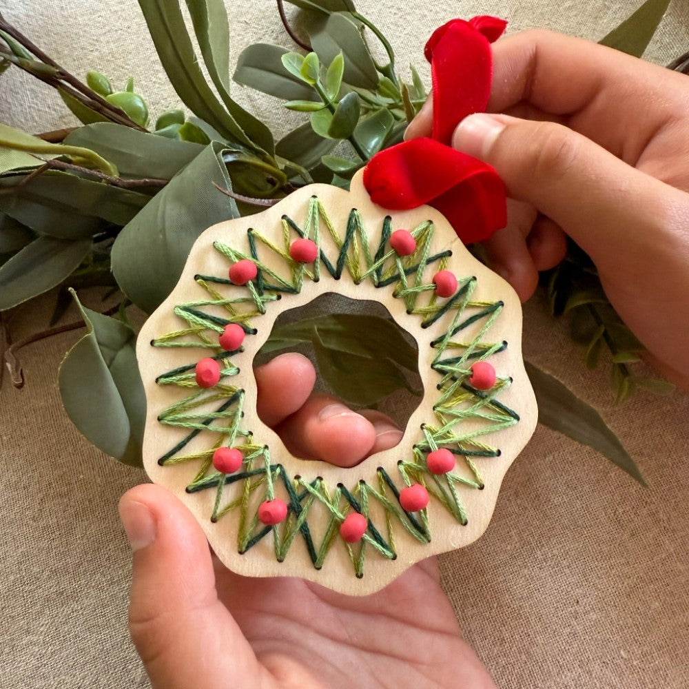 Cotton Twist - Make your own Stitched Wreath Decoration