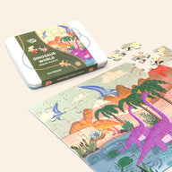 Cotton Twist Dinosaur Jigsaw Puzzle In A Tin - 100 pieces