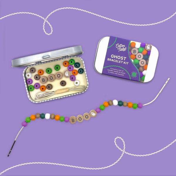 Cotton Twist Jewellery Making Kit Halloween Ghost Bracelet