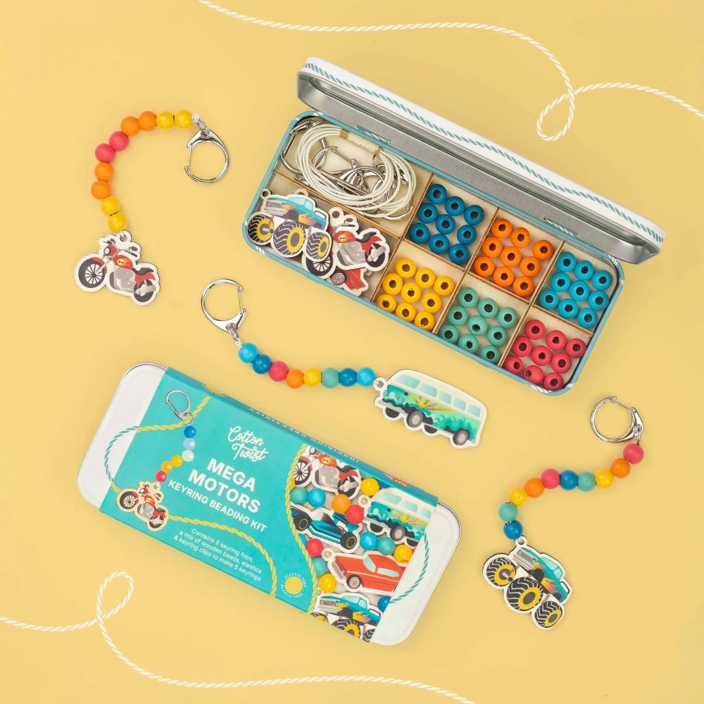 Cotton Twist Wooden Keyring Making Kit