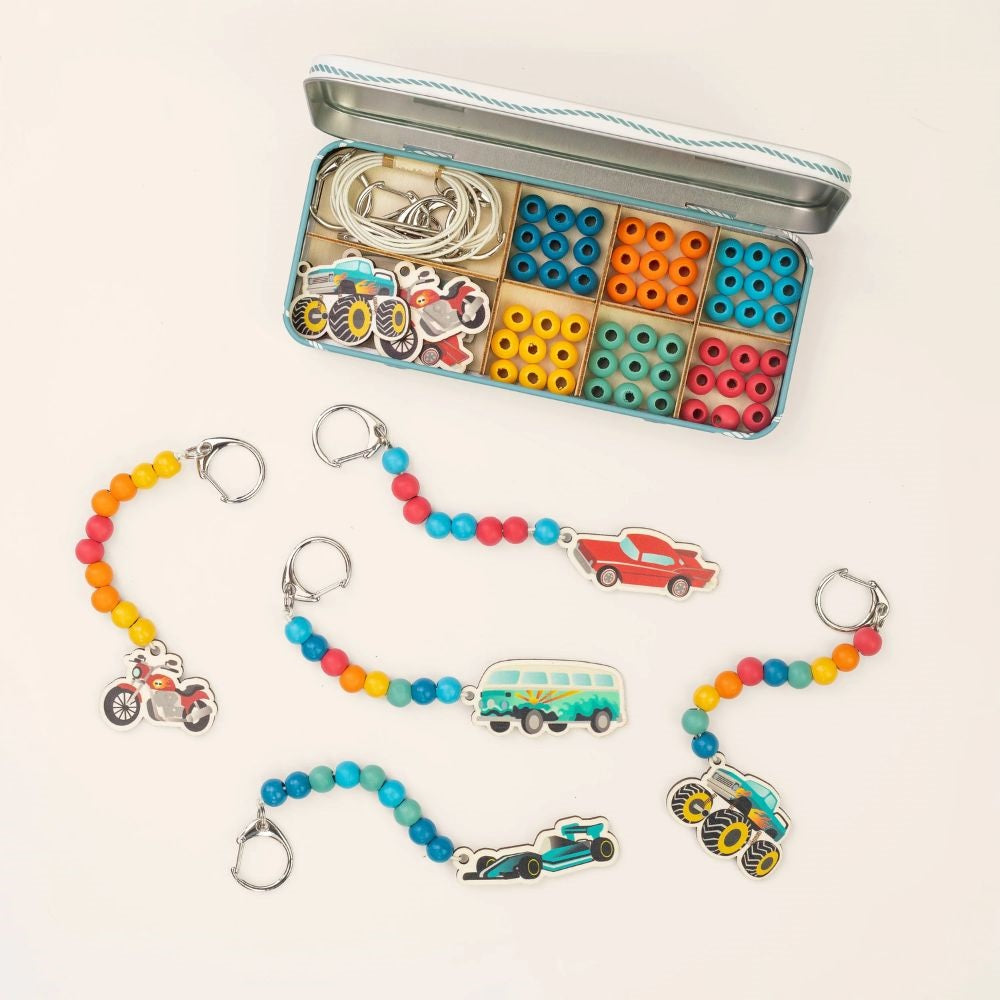 Cotton Twist Wooden Keyring Making Kit
