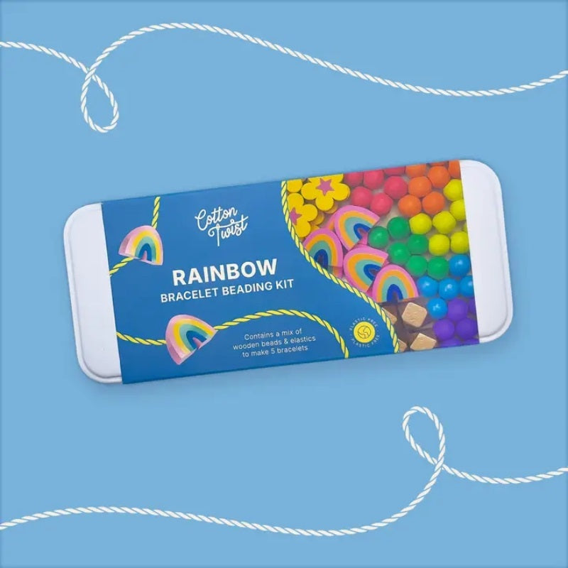 Cotton Twist Rainbow & Flower Bracelet Beading Kit