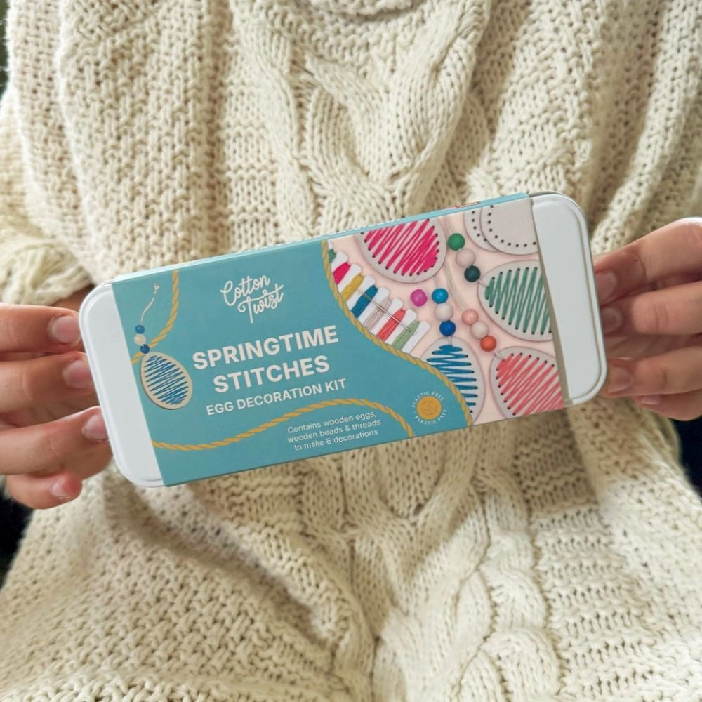 Cotton Twist Springtime Stitches Egg Decoration Kit