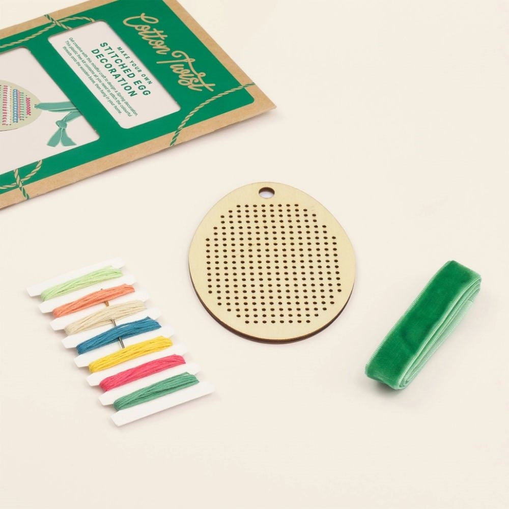 Cotton Twist Make Your Own Stitched Egg Decoration
