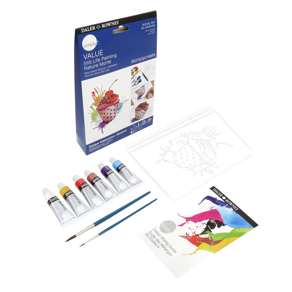 Daler Simply Value Opaque Watercolour Activity Set - Still Life