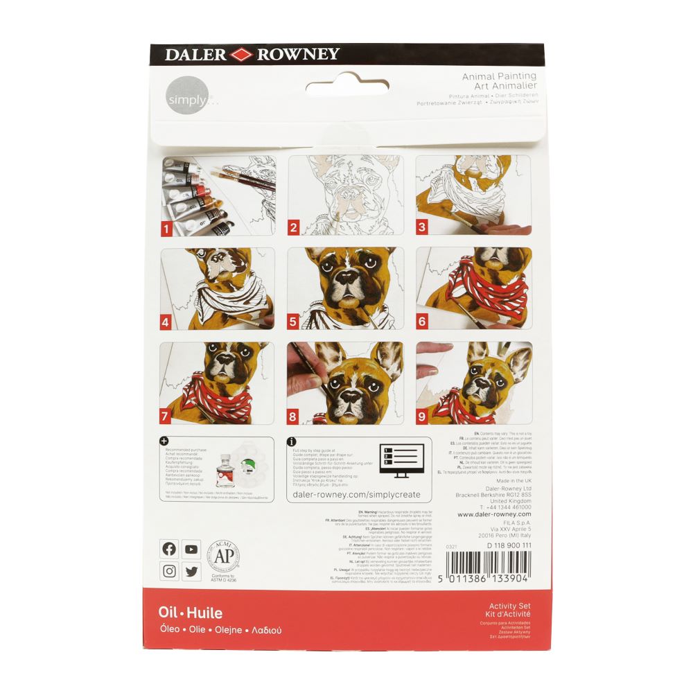 Daler Simply Value Oil Activity Set - Animal