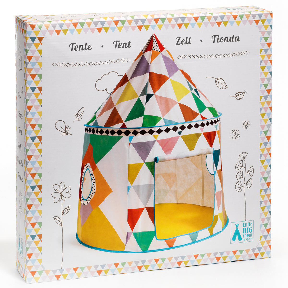 Djeco Indoor Play Tent - Cabane Multicolour - DD04490