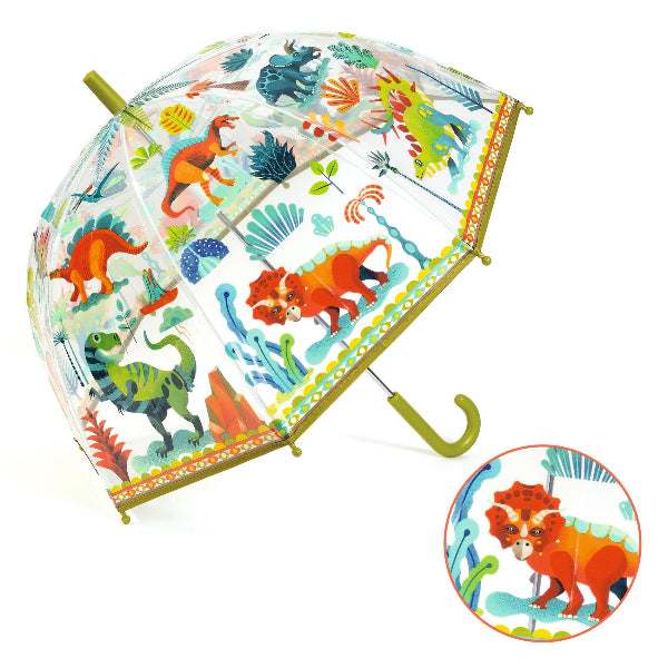 Djeco Clear Kids Umbrella Dinosaurs DD04712