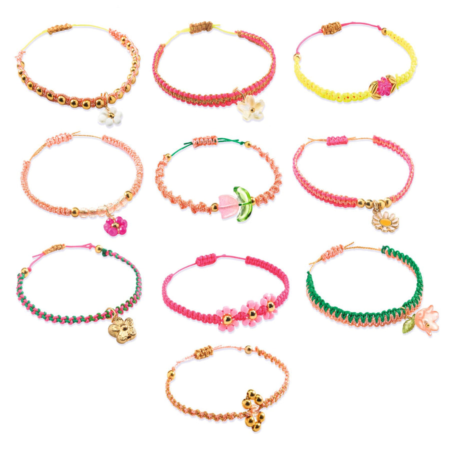 Djeco Macrame Bracelets to Make - Pink DJ00035