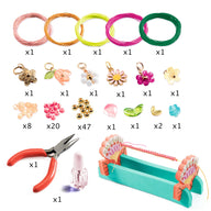 Djeco Macrame Bracelets to Make - Pink DJ00035