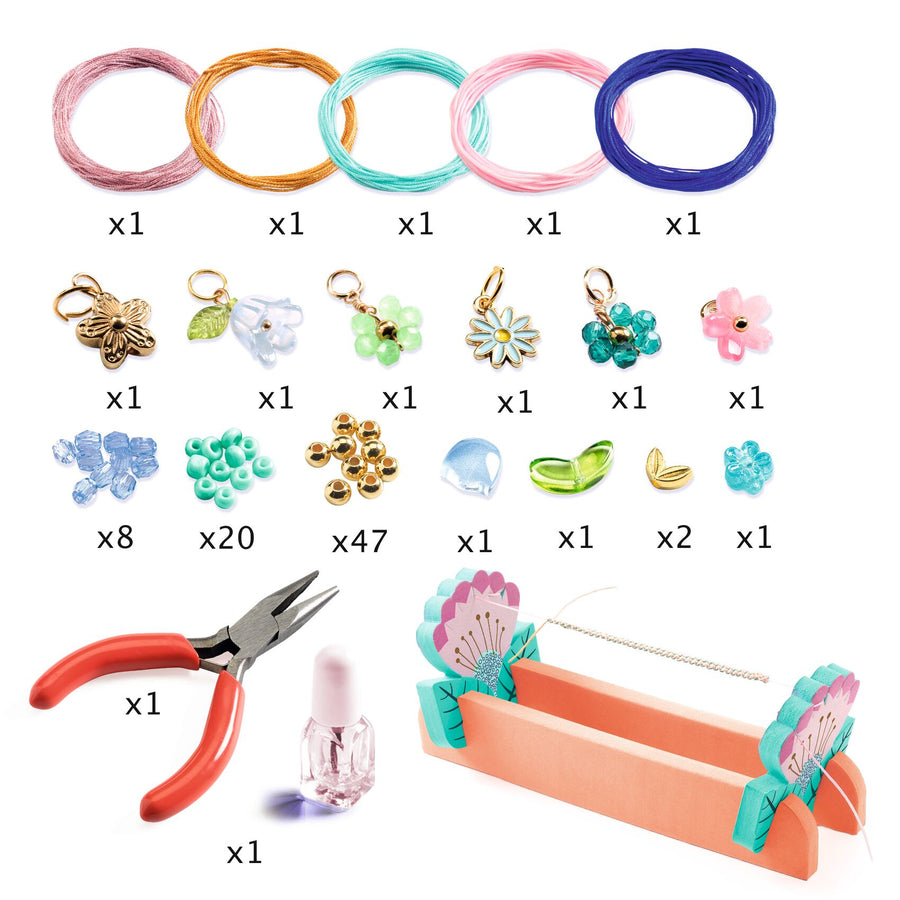 Djeco Macrame Bracelets to Make - Blue DJ00036