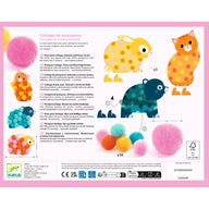 Djeco Pom-Pom Collage – Animals and Pom-Pom Circles DJ00049
