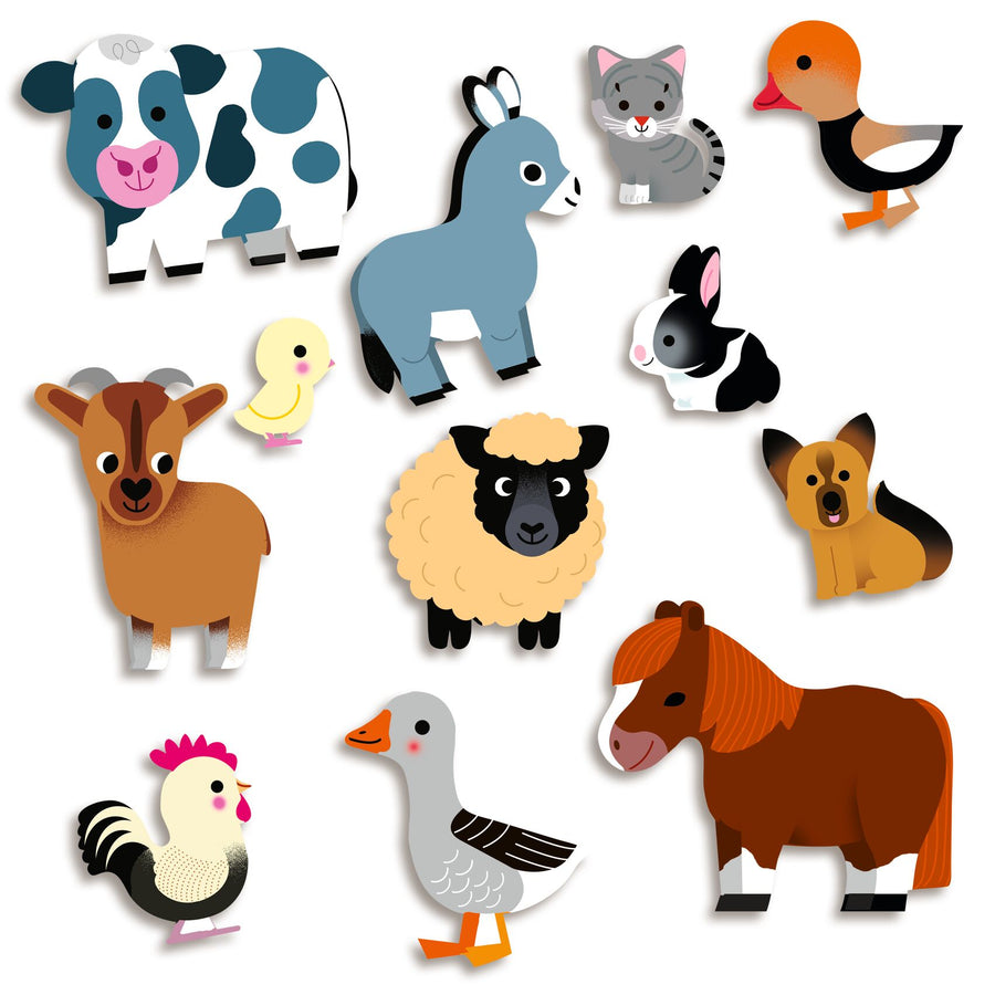 Djeco Stickers - Farm Animals DJ00056