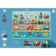 Djeco Wooden Puzzles - Puzzlo Vroom DJ01831