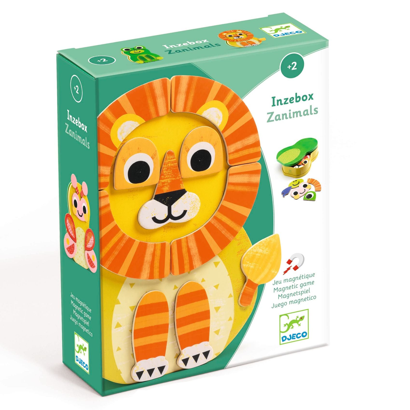 Djeco InZeBox Zanimals - Wooden Magnetics Game