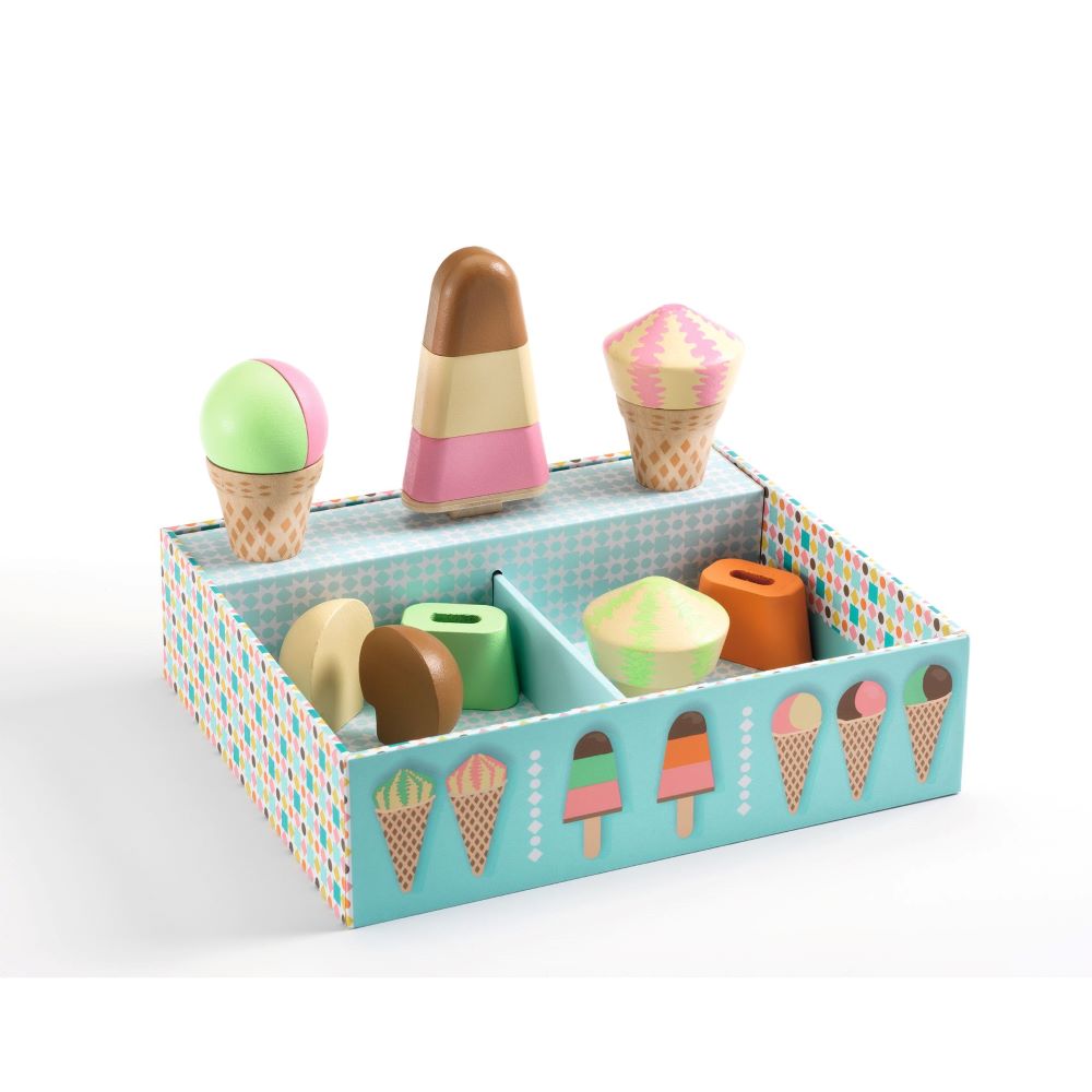 Djeco Lina & Lino Ice Cream Parlour - Role Play Toys