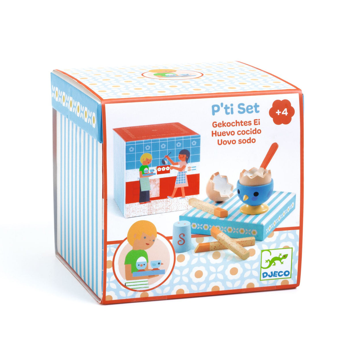 Djeco Role Play Toys - P'Ti Set - Boiled Egg DJ05542