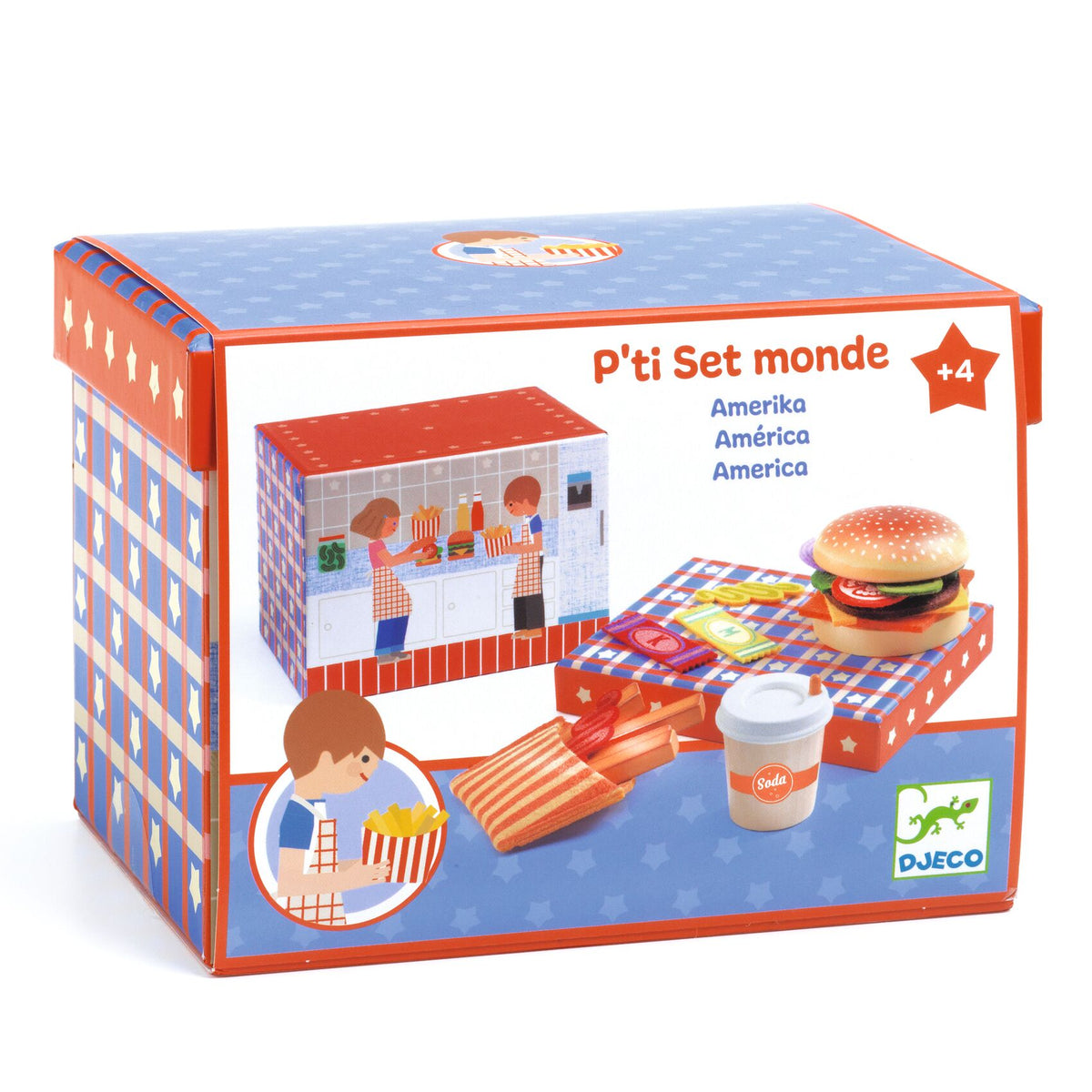 Djeco Role Play Toys - P'Ti Set - America DJ05550