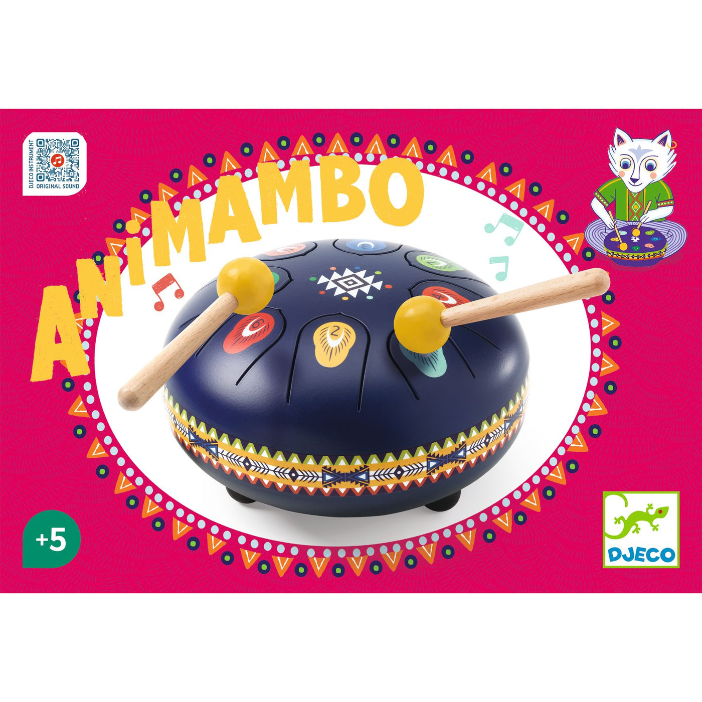 Djeco Animambo Musical Toys - Mini Steel Drum