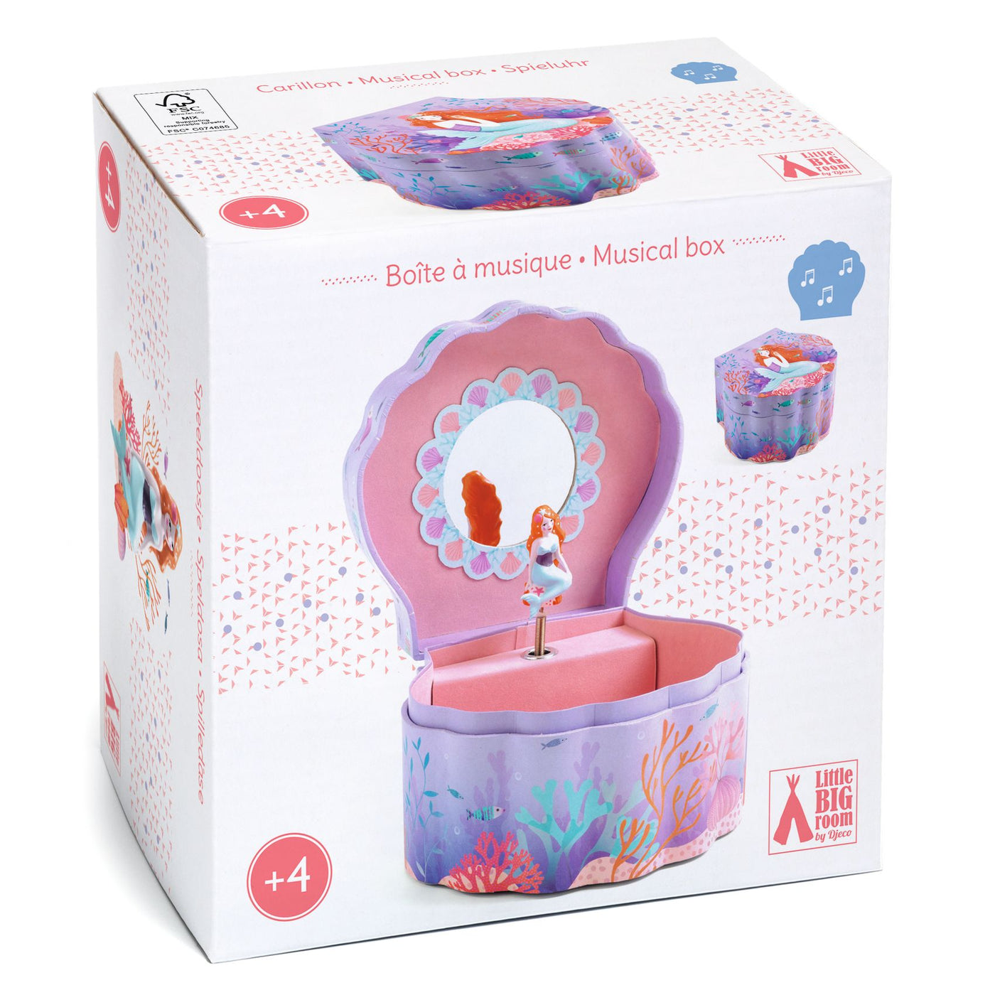 Djeco Musical Boxes - Enchanted Mermaid