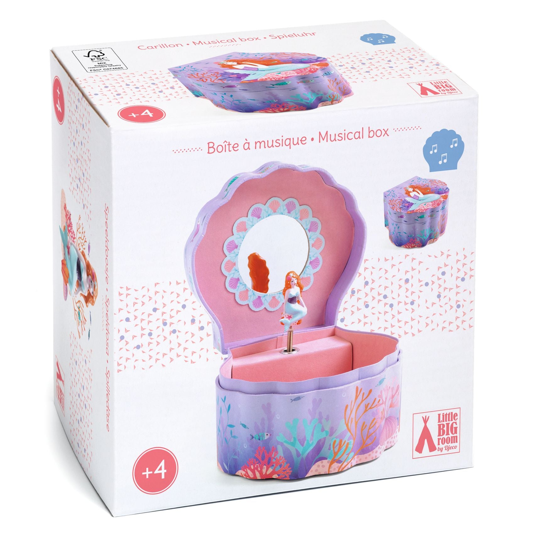 Djeco Musical Boxes - Enchanted Mermaid