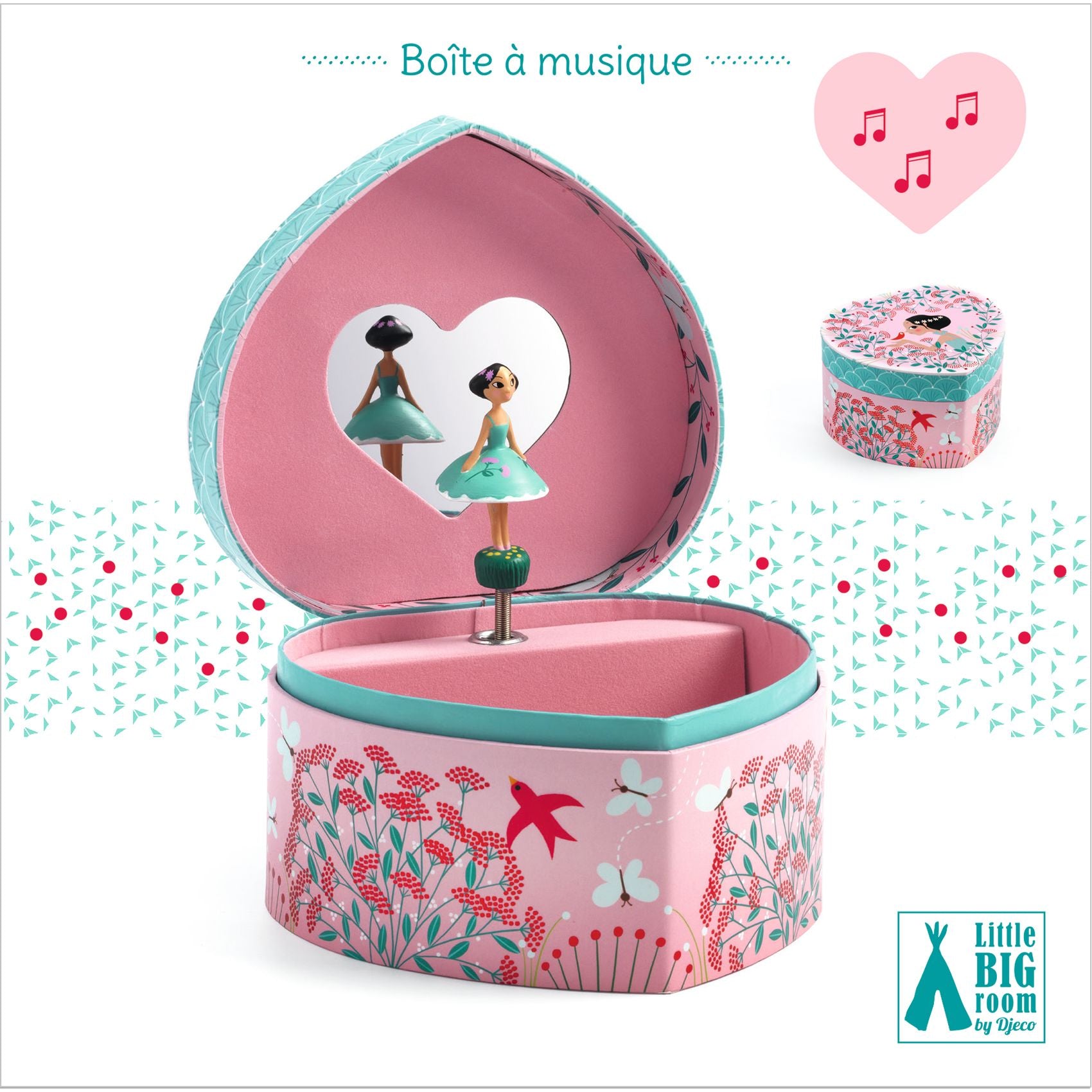 Djeco Musical Boxes | Djeco Wooden Musical Box Spring Melody